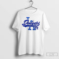 Premium Los Angeles Dodgers White Heritage Slugger 2025 T Shirts
