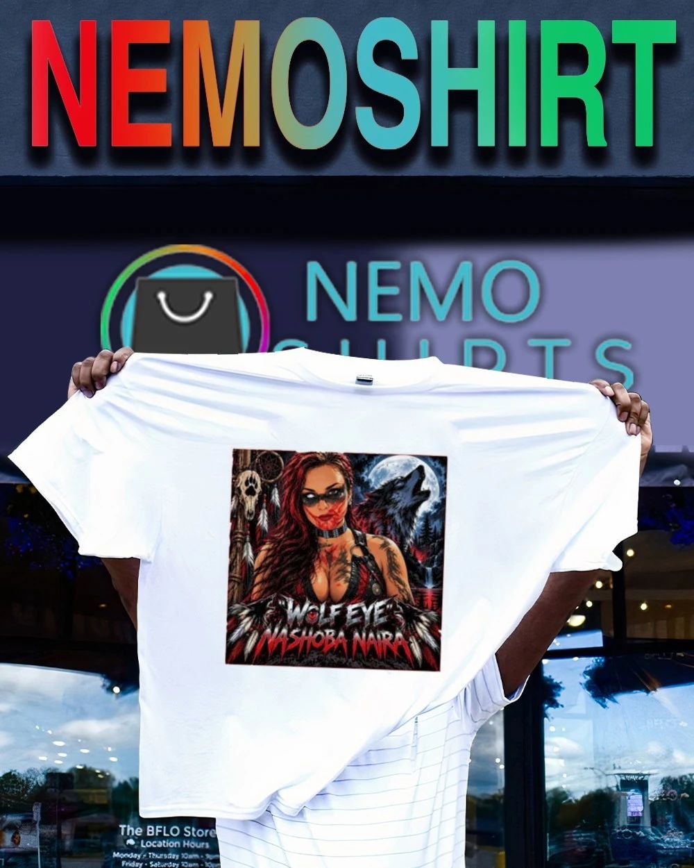 Wolf Eye Nashoba Naira Native American Art shirt