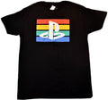 PlayStation Men's PS Distressed Logo Gaming Console Black Shirt NWT S, M, L, XL