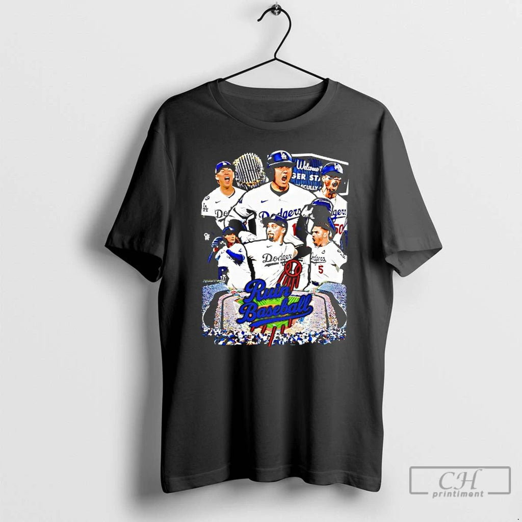Classic Los Angeles Dodgers Ruin Baseball 2025 World Series Champions T Shirts