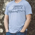 Eco Friendly, Surf Truck T-Shirt, Blue, Unisex, Sustainable Tee