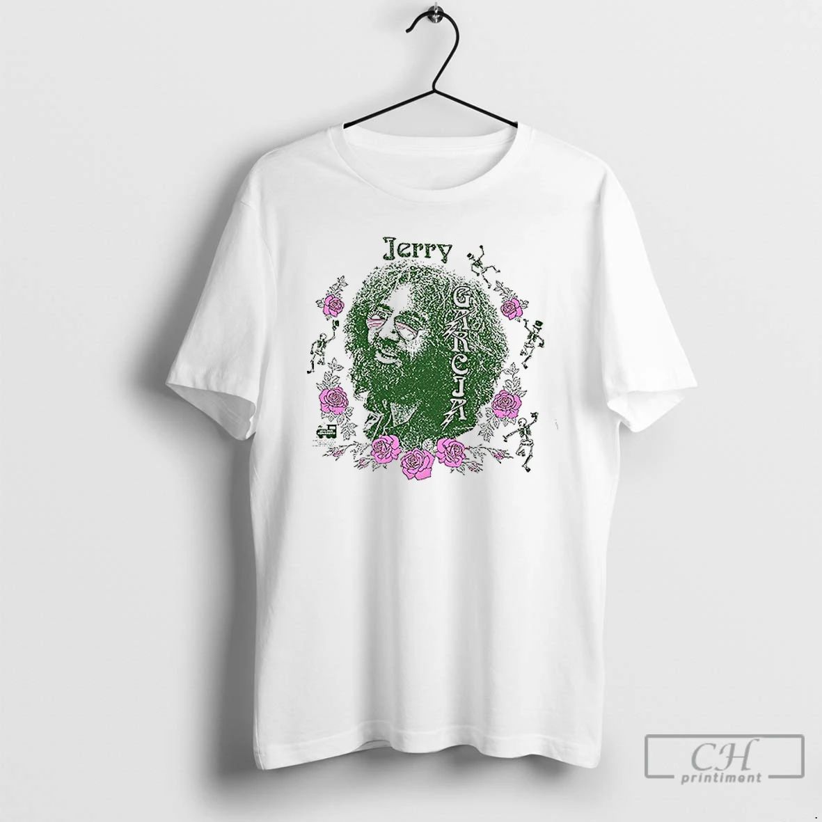 Classic Jerry Garcia Forever Portrait Skeleton Shirts