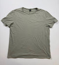 SHEIN Tee Mens L Olive Green Crew Neck Relaxed Back Seam Short Sleeve Basic