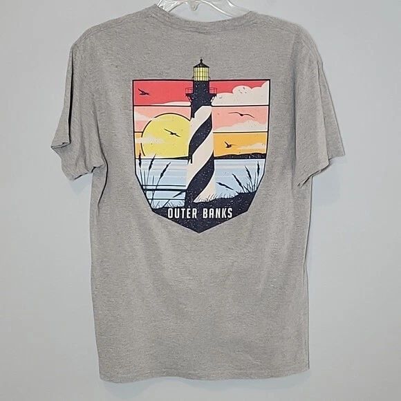 Outer Banks Men's Tee Shirt size medium Croft & Barrow crew neck