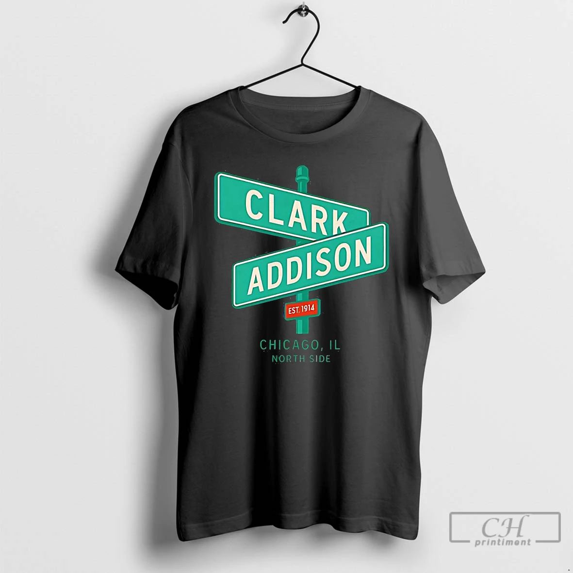 Classic Clark And Addison Streets North Side Chicago T Shirts
