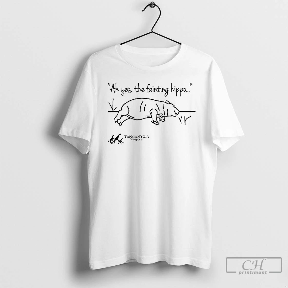 Classic Tanganyika Wildlife Park Fainting Hippo T Shirts