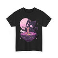 HOT Pastel Goth Aesthetic Kawaii Creepy Cat Eating Ramen Noodles T-Shirt