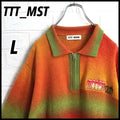 TTT MSW Tee Modern Streetwear Half Zip Gradient Knit L