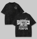 Retro Limited Goodnight Punpun Anime Double Printed Lightweight Acid Washed Tee