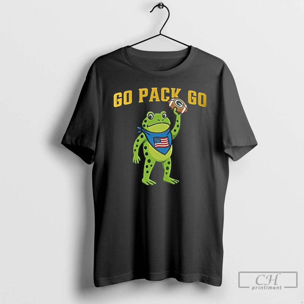 Classic Go Pack Go Portland Frog X Green Bay Packers T Shirts