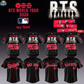 Custom All Baseball Team X BTS COMEBACK & WORLD TOUR 2026 Limited Edition Jersey