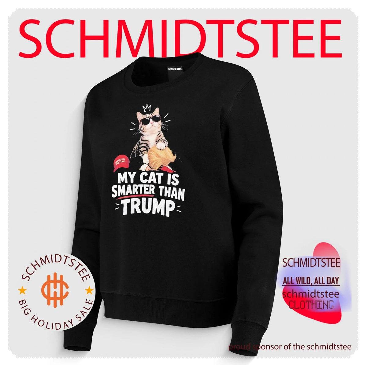 My cat is smarter than Trump shirt