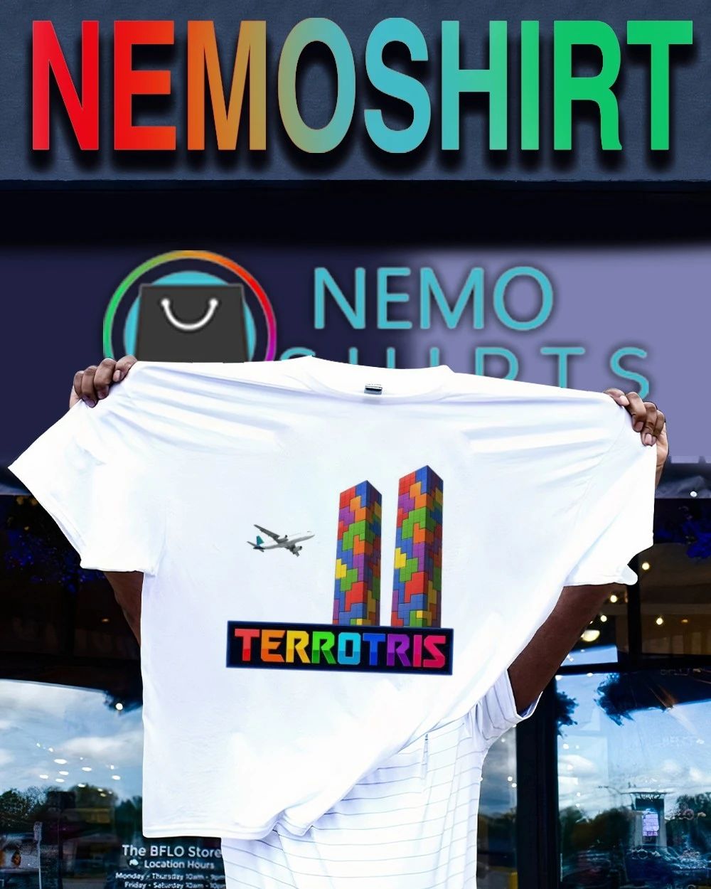 Terrotris Tetris Parody Humor Gaming Satire shirt