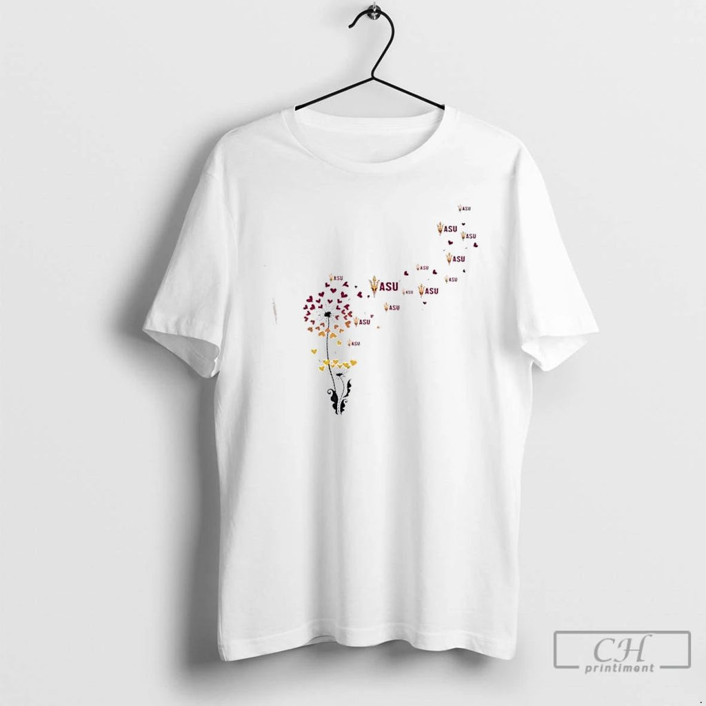 Classic Dandelion Flower Arizona State Sun Devils Football Logo T Shirts