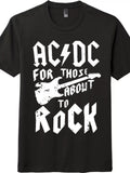 Vintage Rock Graphic Tee | AC/DC Inspired Unisex Casual Shirt