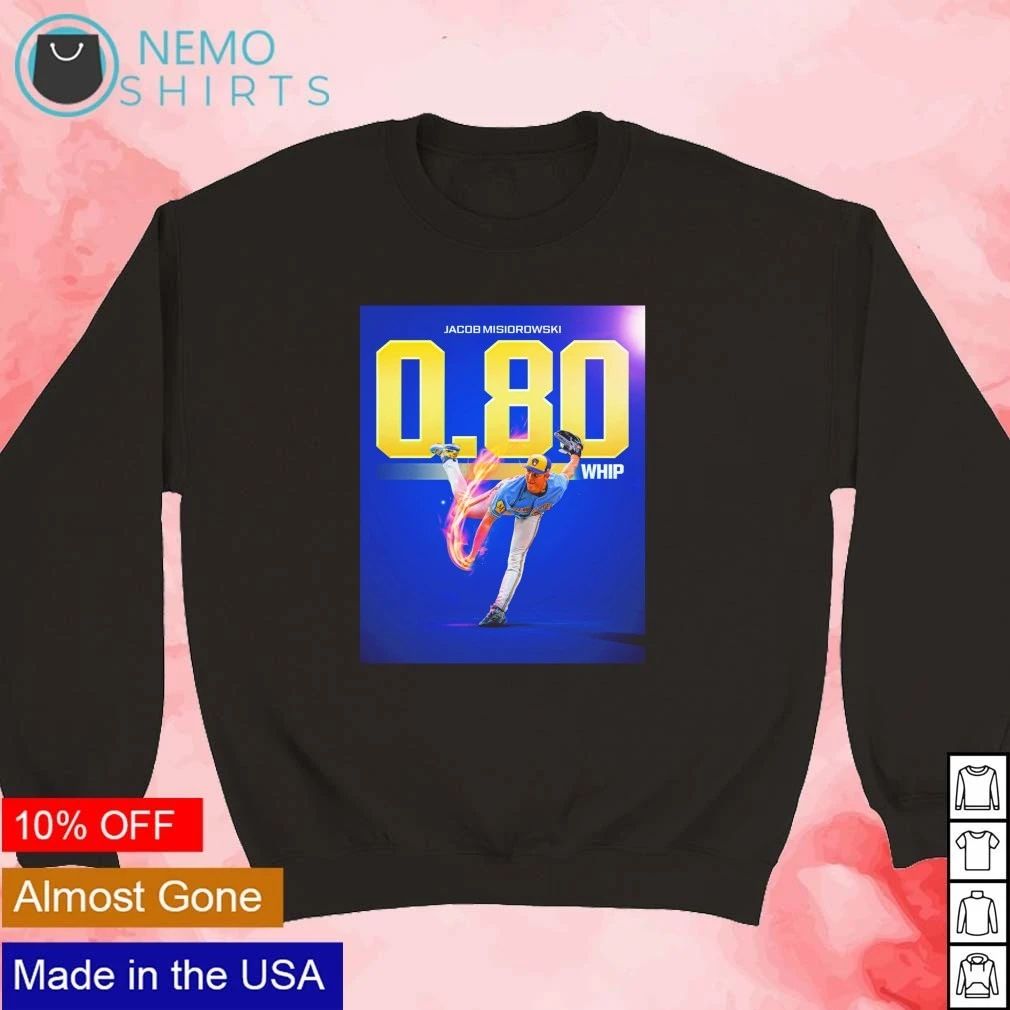 Jacob Misiorowski 080 WHIP Milwaukee Brewers shirt