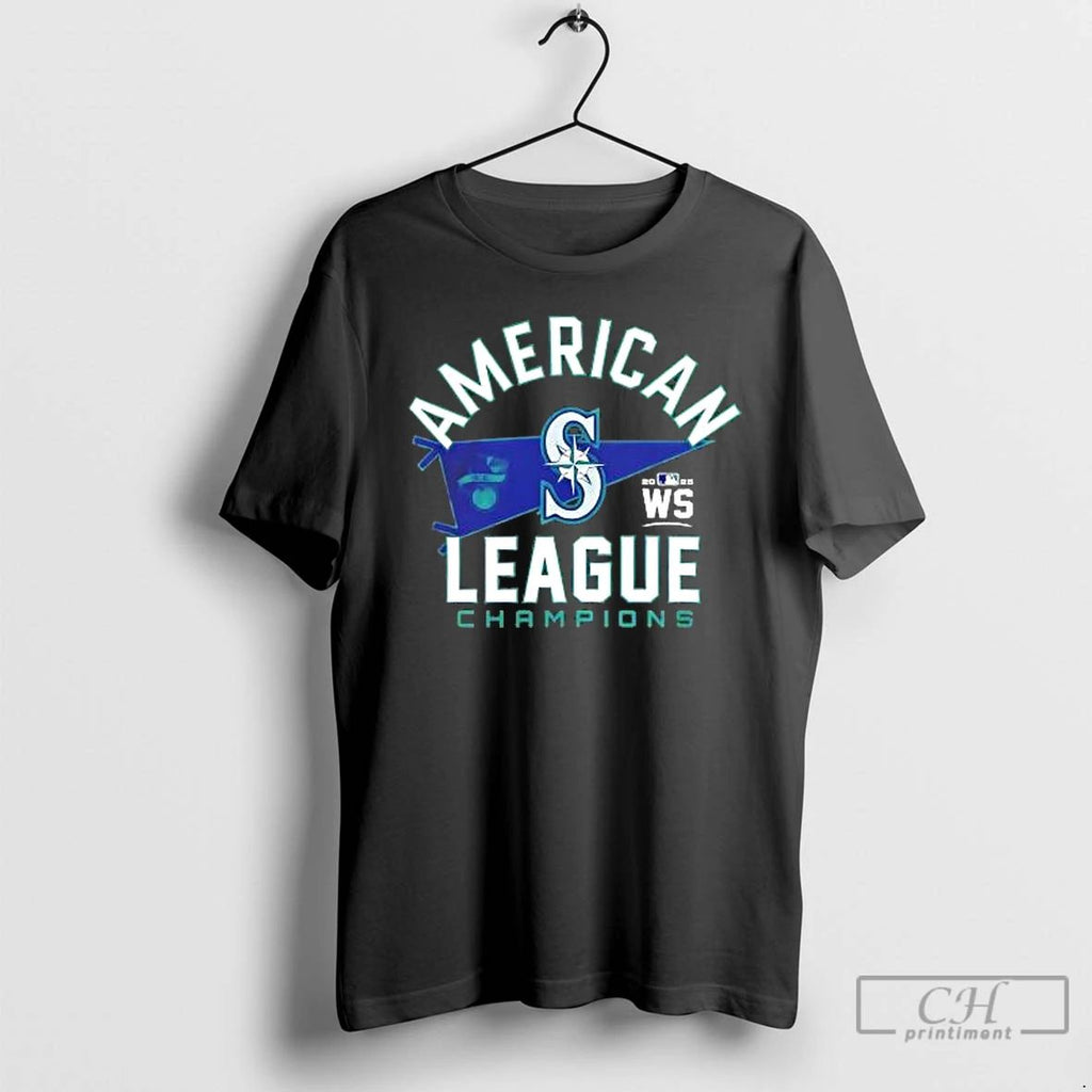 Classic Seattle Mariners Baseball 2025 Alcs Postseason Champions Flag T Shirts