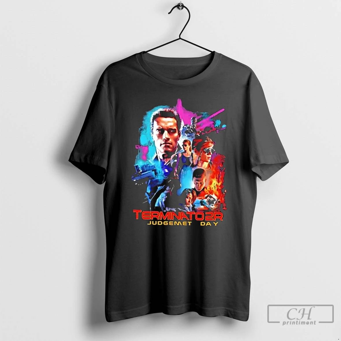 Classic Terminator 2 Judgment Day 1991 Movie Vintage T Shirts