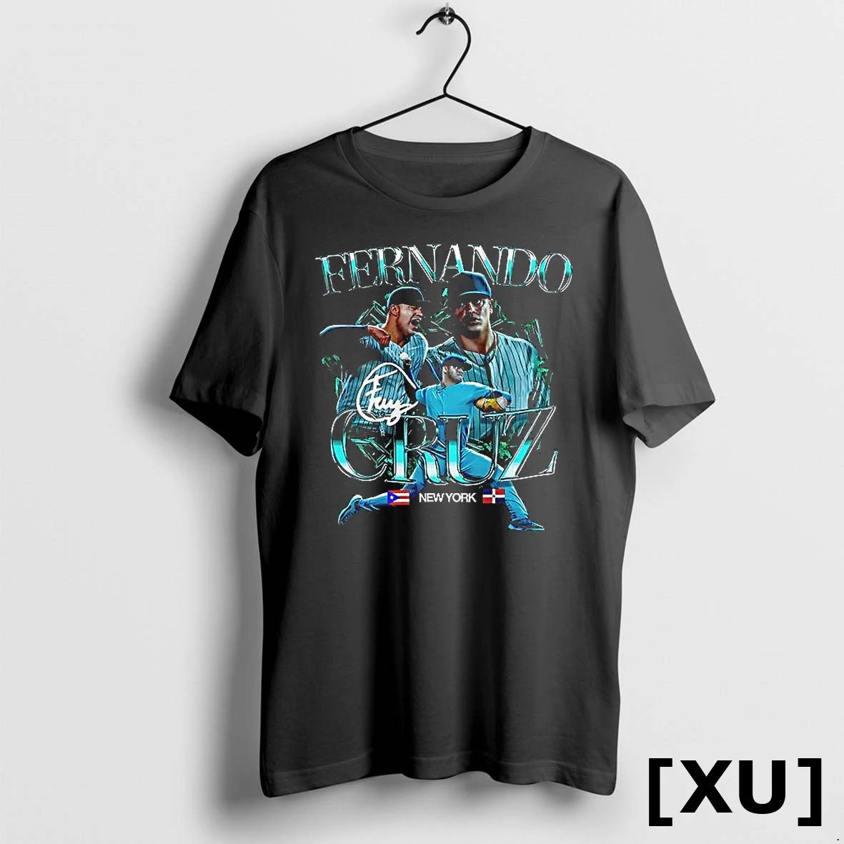 New York Yankees Fernando Cruz Graphic Signature Tshirts Sweater