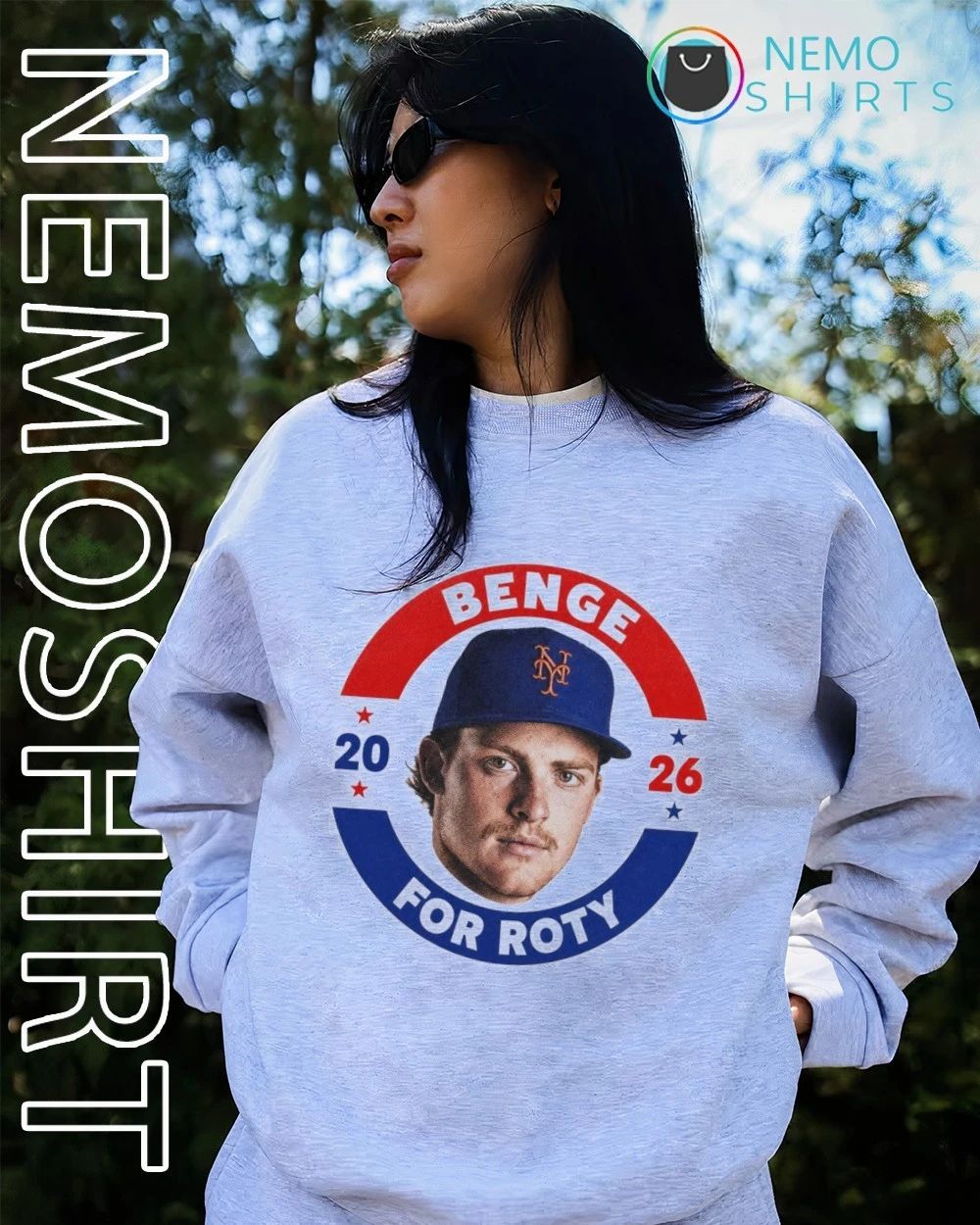 Carson Benge 2026 for ROTY New York Mets shirt