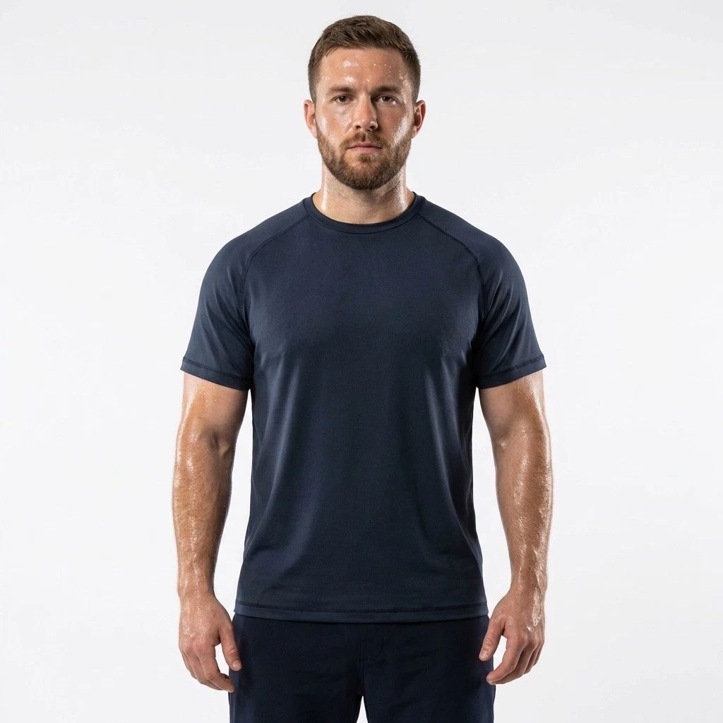 Banana Republic BR Standard Athletic T-Shirt — Men's Medium — Navy Blue