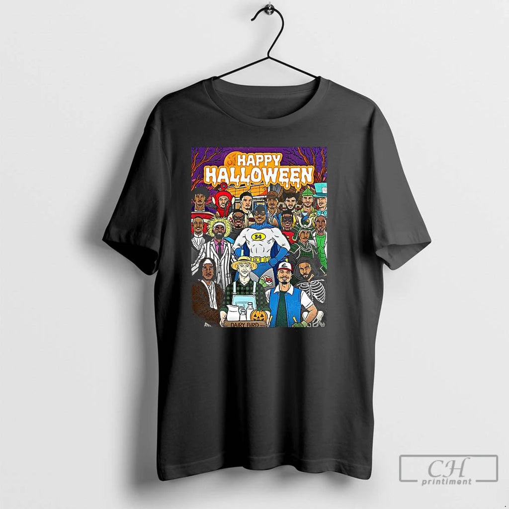 Classic Milwaukee Bucks Nba Happy Halloween T Shirts