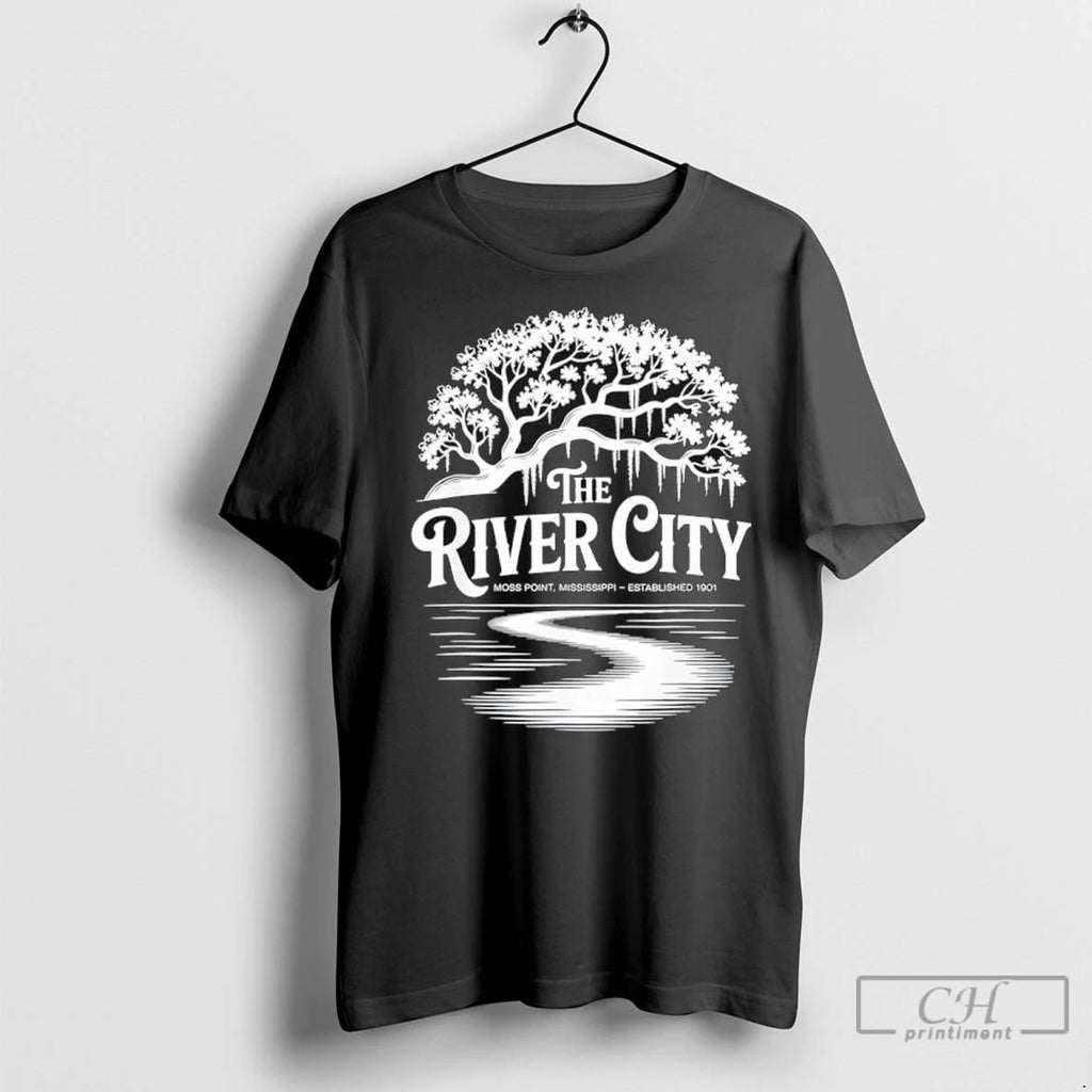 Premium The River City Moss Point Live Oak Est 1901 T Shirts