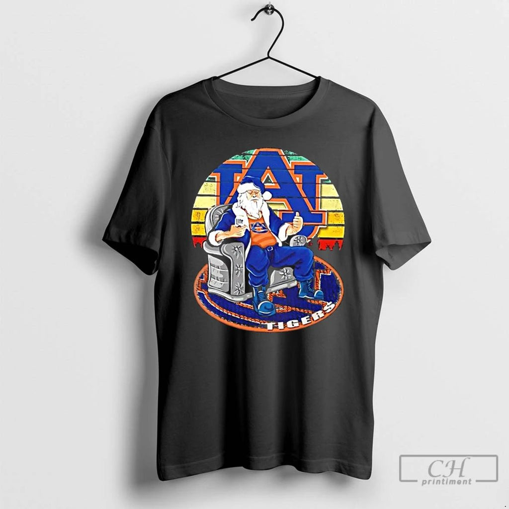 Premium Auburn Tigers X Santa Claus Christmas Vintage T Shirts