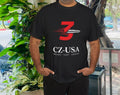 CZ-USA protect hunt compete Guns Logo American T-Shirt Funny