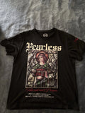 CR24 Chrome Edge Fearless Motivational Graphic Embroidered Men's T-Shirt Black S
