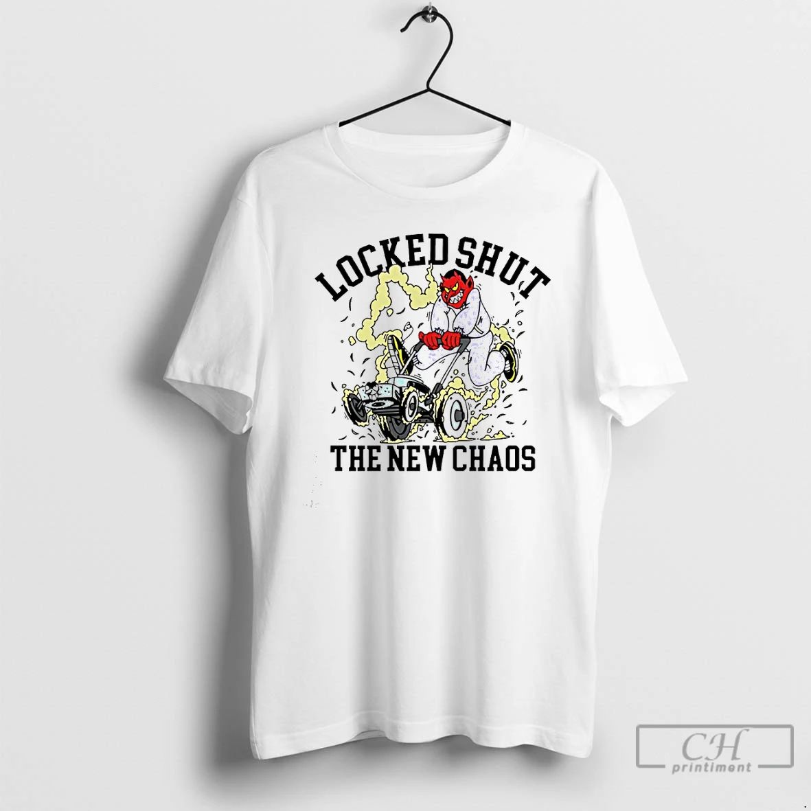 Classic Locked Shut The New Chaos Mower T Shirts