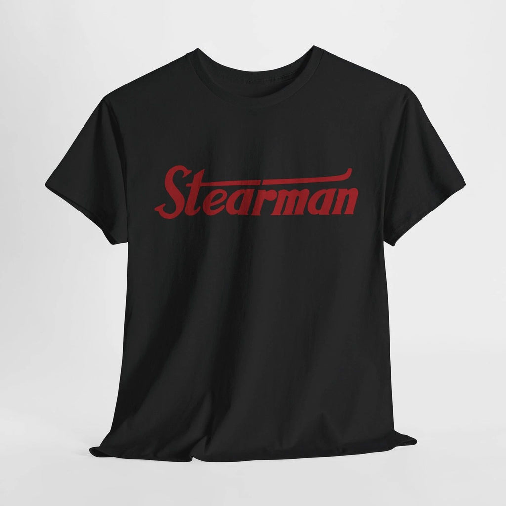 Stearman Aircraft Logo T-Shirt  Aviation Airplane Pilot Unisex Tee S-5XL