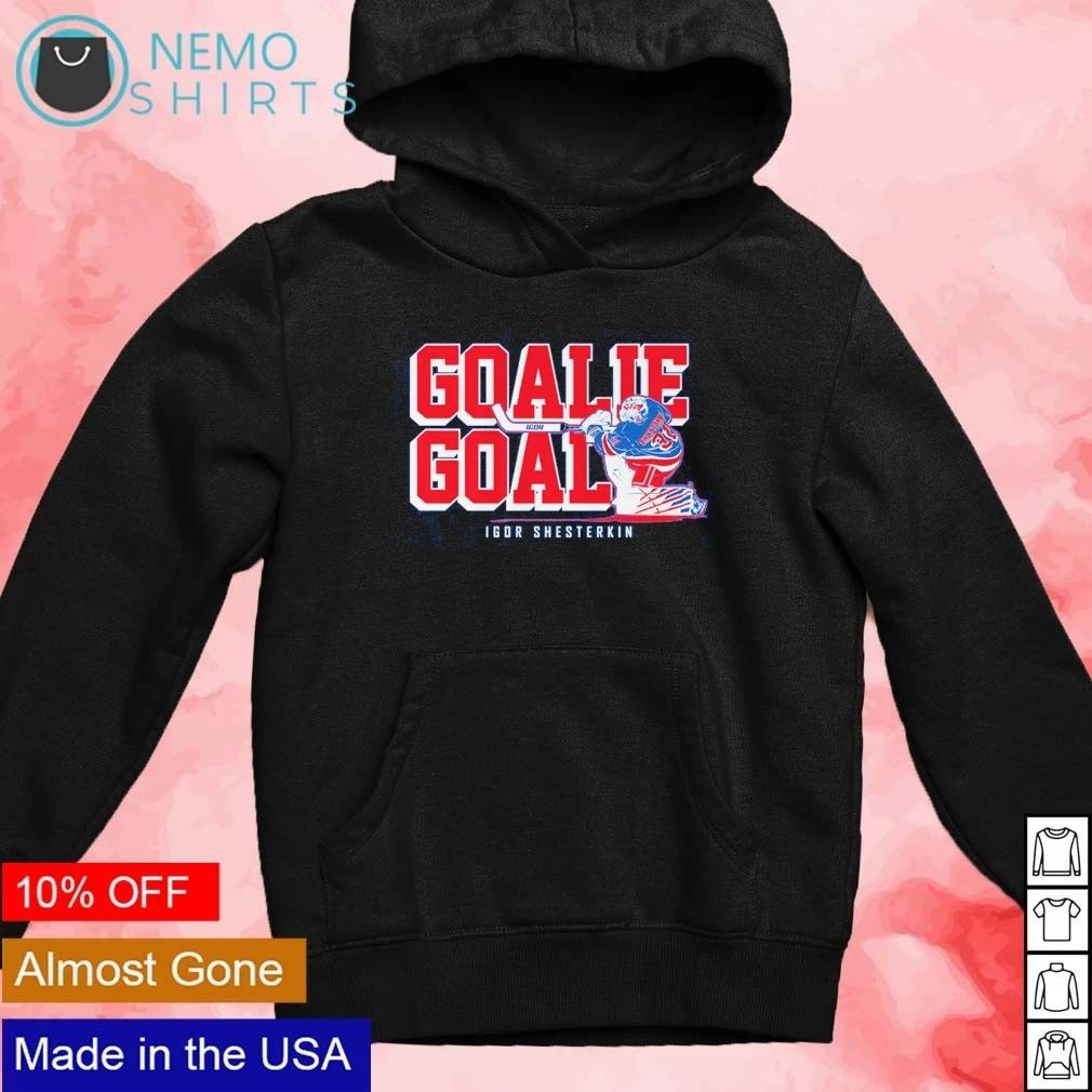Igor Shesterkin Goalie Goal New York Rangers shirt