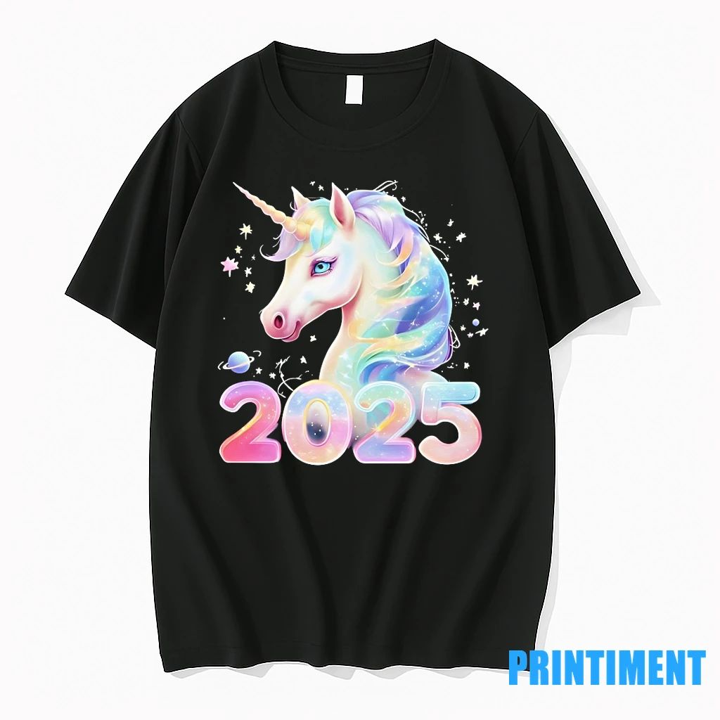 Unicorn Galaxy Sparkle 2025 Pastel Year Tshirts Sweater