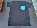 Xfinity Shirt Mens Medium Black Blue Pocket Simple Easy Awesome Promo Tee