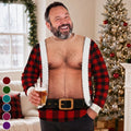 Custom Funny Ugly Sweatshirt - Personalized Christmas Birthday Gifts For Husband, Dad, Grandpa - Bringing The Heat In Plaid
