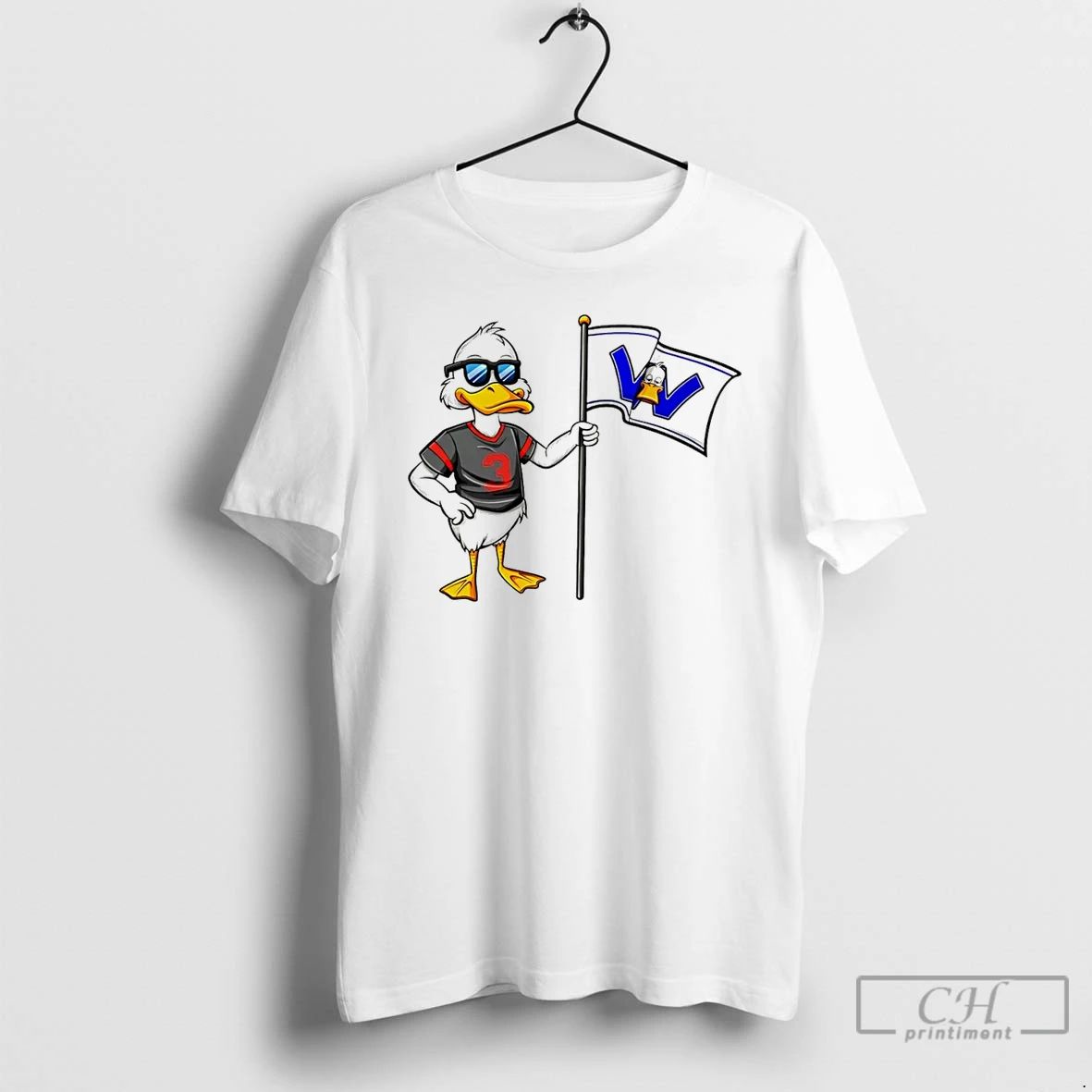 Classic Fly The Dub Duck Sports Mascot T Shirts