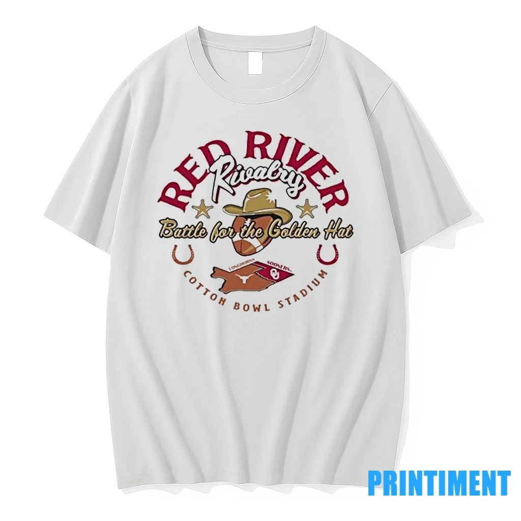 Battle For The Golden Hat Red River Rivalry 2025 Texas Vs Oklahoma Tshirts Sweater