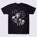 Dandelions & Flowers, Hand Drawn, Hippie, Boho, Nature, Wildflowers T-shirt