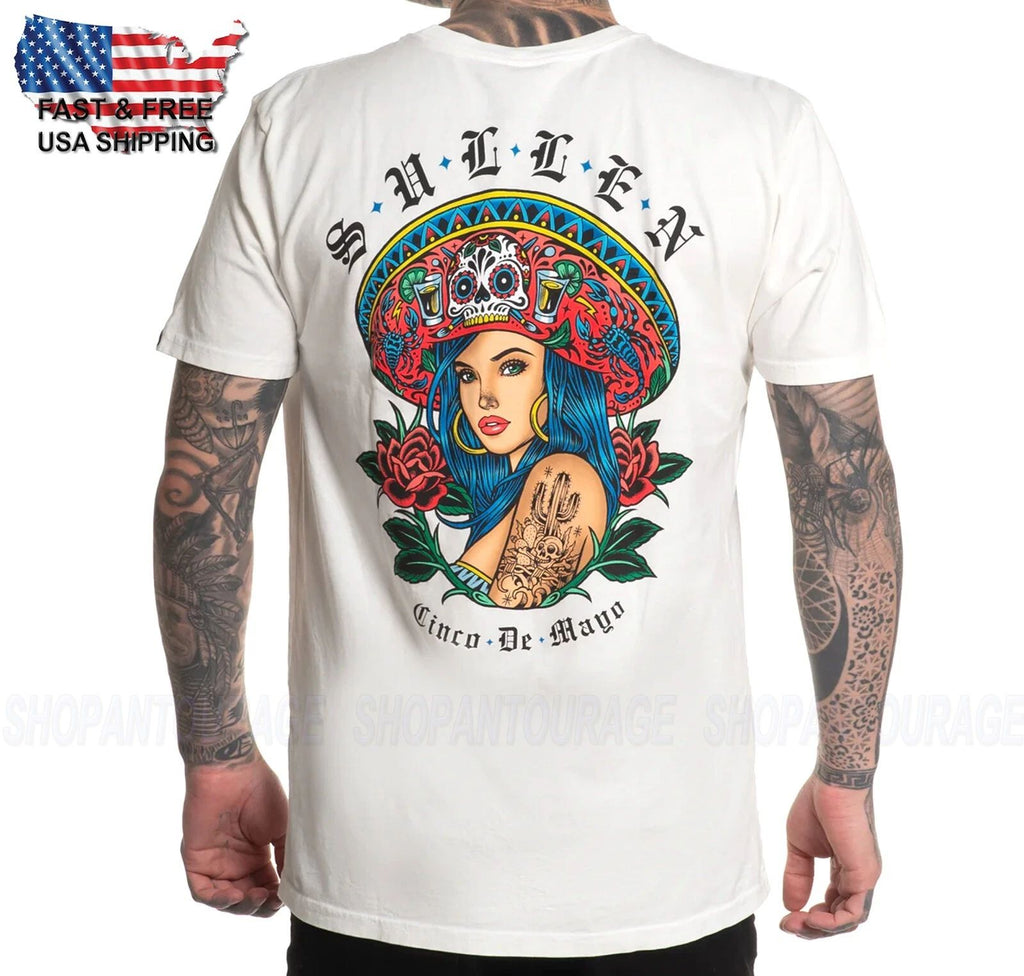 Sullen Art Collective Cinco De Mayo Premium SCM6677 Short Sleeve T-shirt For Men