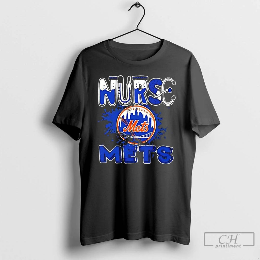 Classic Nurse X New York Mets Baseball T Shirts