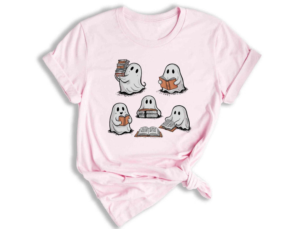 Ghost Reading Shirt, Cute Librarian Shirt, Teacher Halloween Shirt, Book Lover