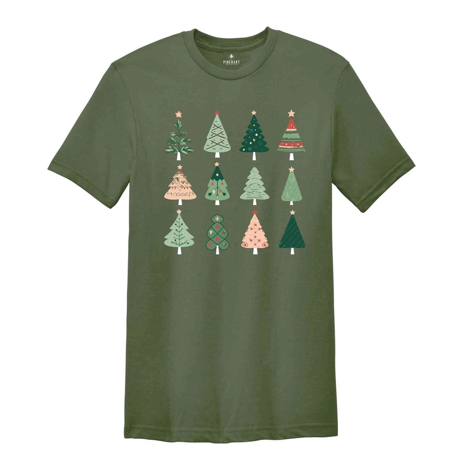 Christmas Trees Shirt, Christmas Shirt, Christmas Gifts, Cute Christmas Tee, Chr