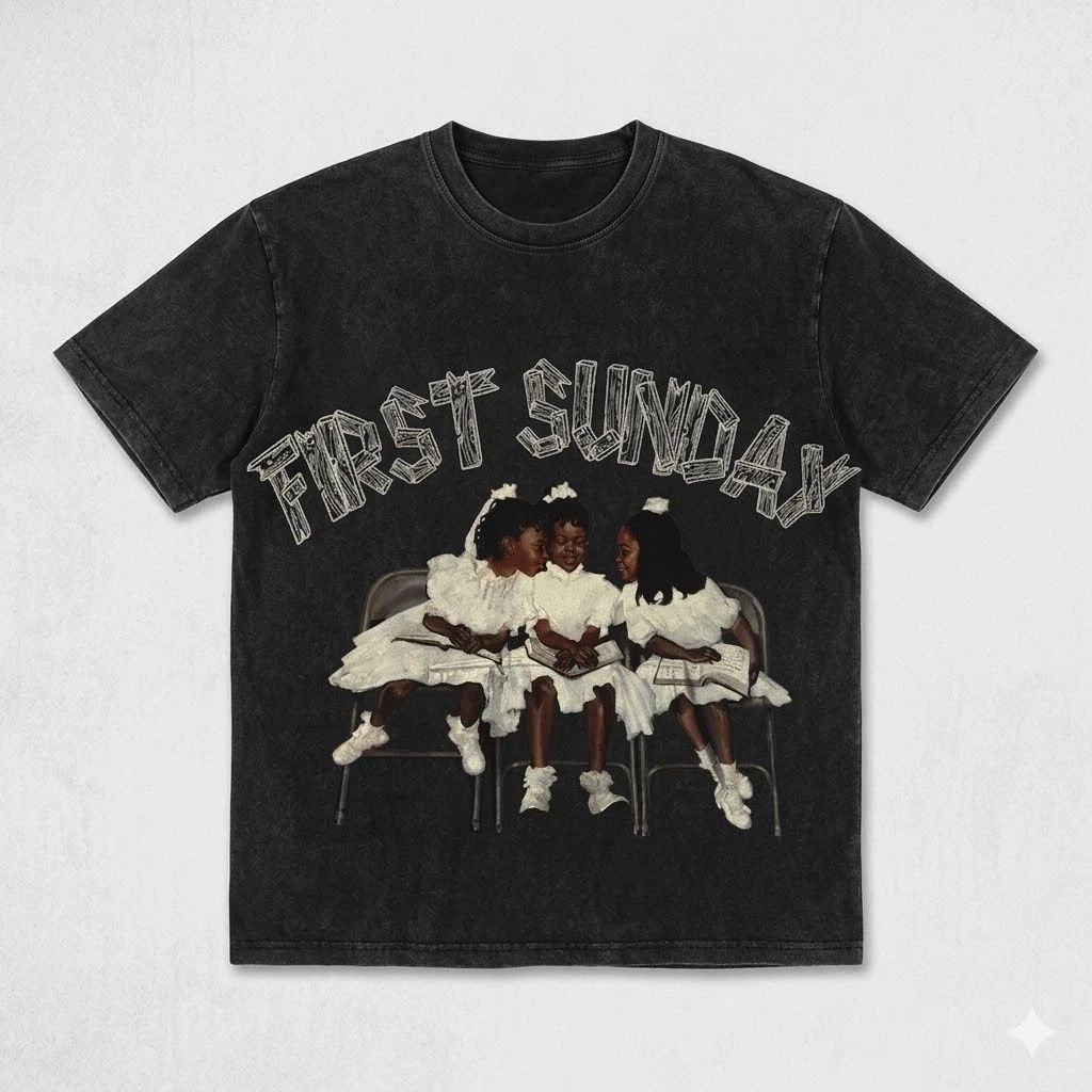 Vintage First Sunday Faith Graphic t-shirt