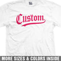 Custom 76er Jersey T-Shirt Old English Sports Team Personalize Logo Design Print