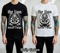 The Lion Doesn’t Wipe Funny Gym Graphic T-Shirt Alpha Meme Unisex Tee