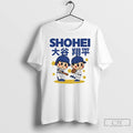 Classic Shohei Ohtani Superstar Cartoon Baseball Mlb T Shirts