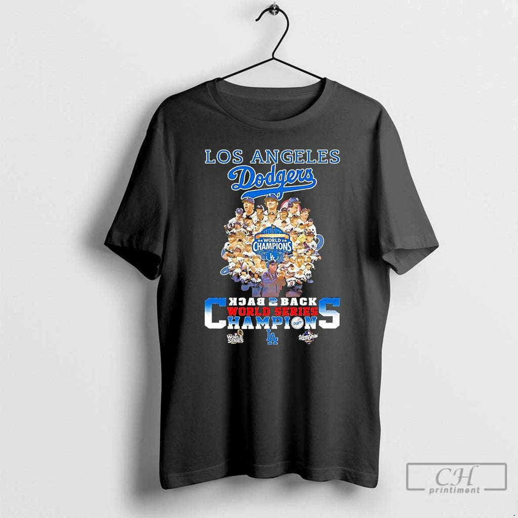 Premium Los Angeles Dodgers Back To Back World Series Champions T Shirts