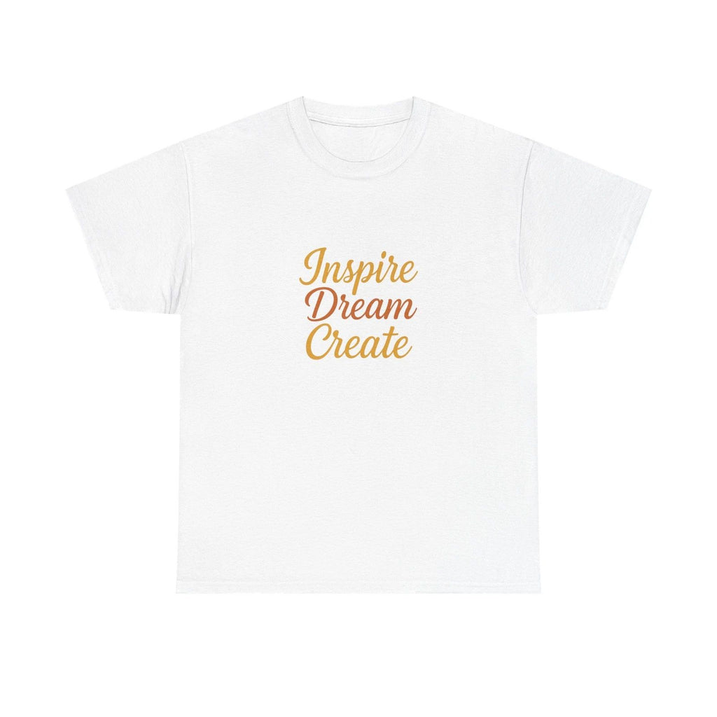 Unisex Adult T Shirt Inspire Dream Create Motivational Quote Art