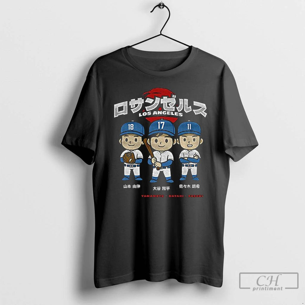 Classic Shohei Ohtani Vs Yoshinobu Yamamoto Los Angeles Champions Back To Back World Series Graphic